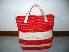 裂き織りバッグ010