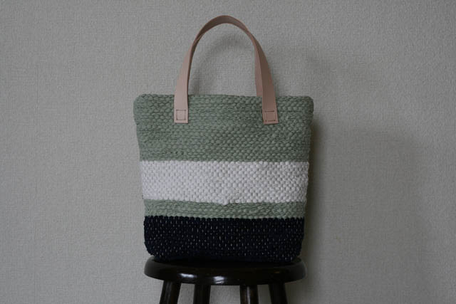 裂き織りバッグ043