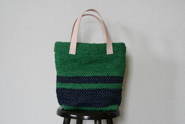 裂き織りバッグ044