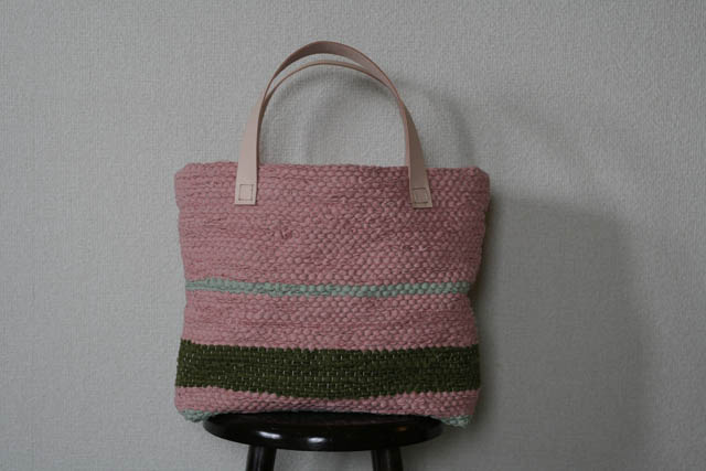 裂き織りバッグ045