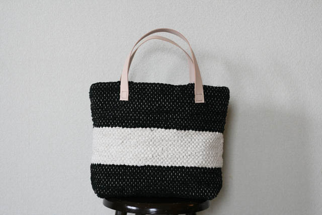 裂き織りバッグ046