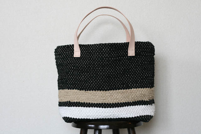 裂き織りバッグ048