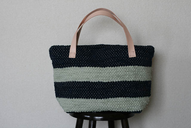 裂き織りバッグ050