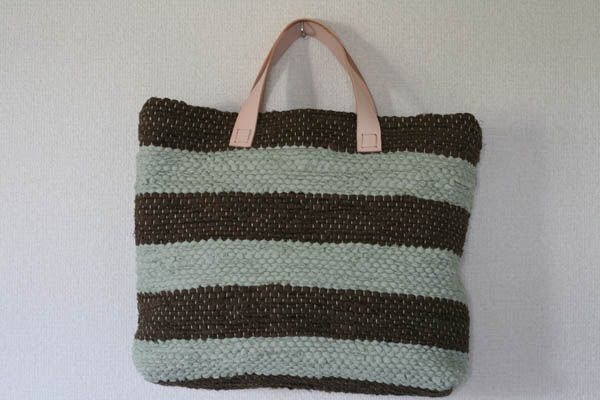 裂き織りバッグ053