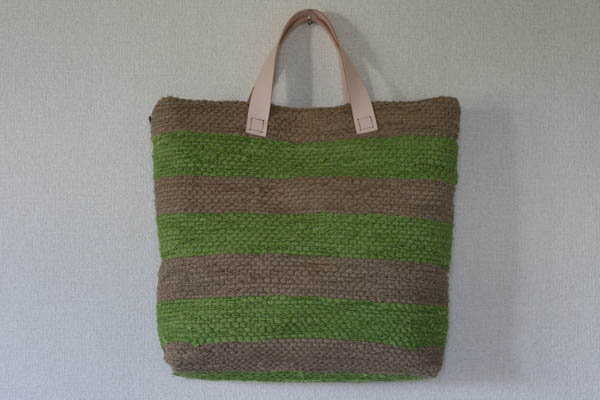 裂き織りバッグ054