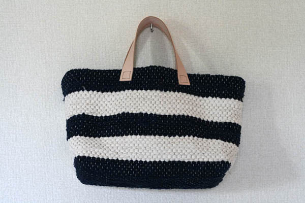 裂き織りバッグ061