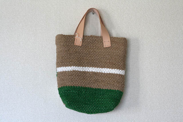 裂き織りバッグ080