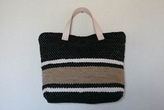 裂き織りバッグ081