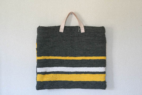 裂き織りバッグ086
