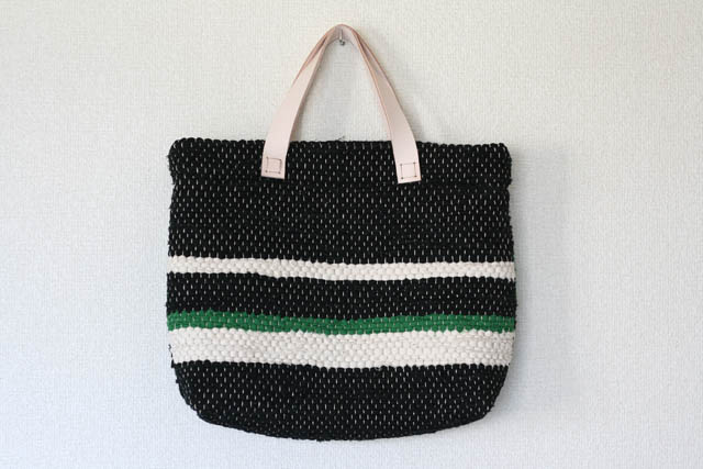 裂き織りバッグ091