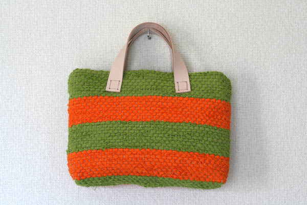 裂き織りバッグ105