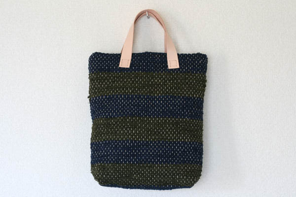 裂き織りバッグ107