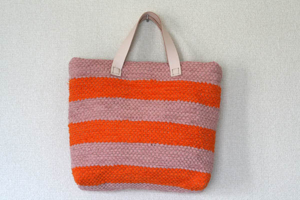 裂き織りバッグ121