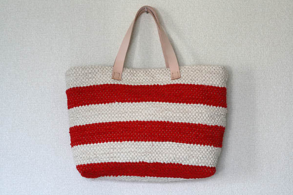 裂き織りバッグ130