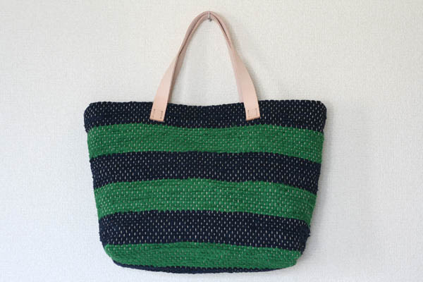 裂き織りバッグ132