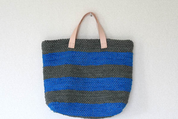 裂き織りバッグ133