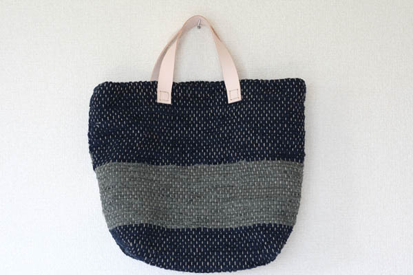 裂き織りバッグ138