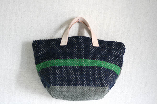 裂き織りバッグ153