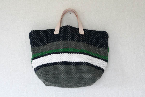 裂き織りバッグ156