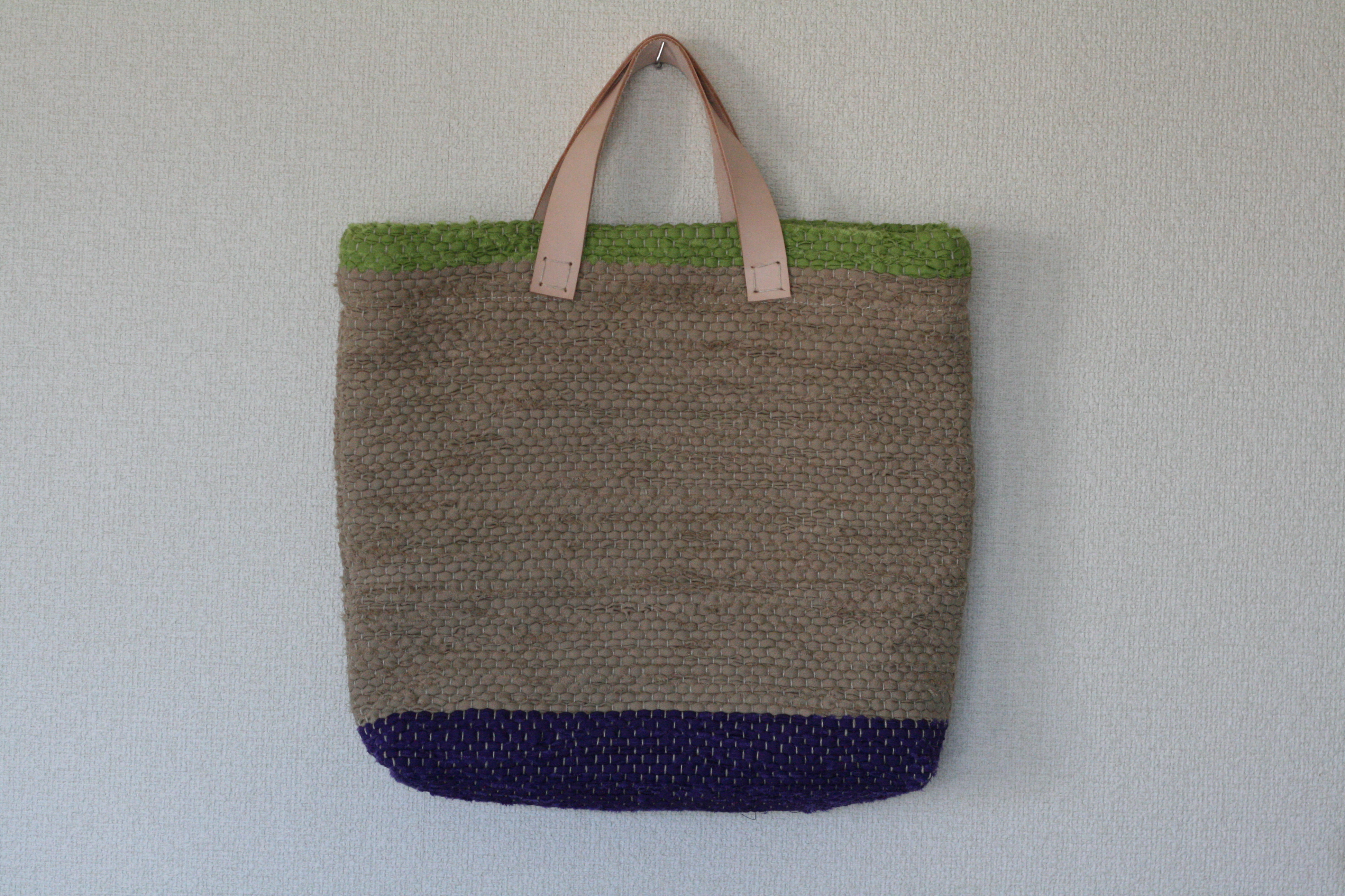 裂き織りバッグ196