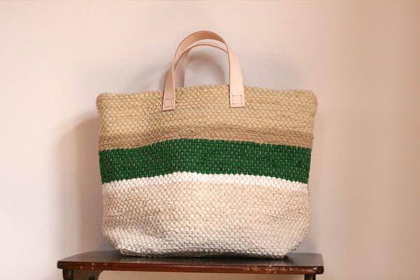 裂き織りバッグ203