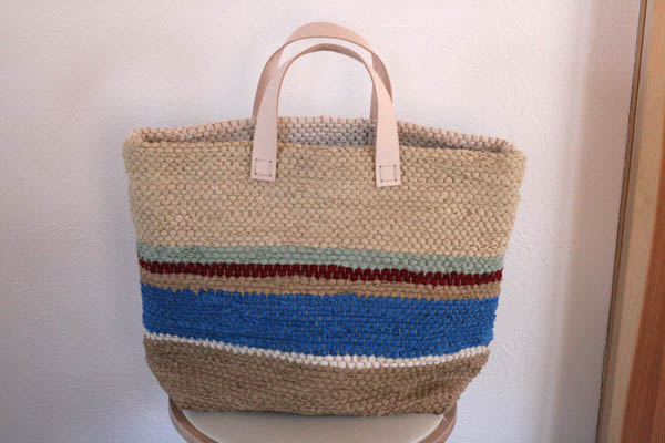 裂き織りバッグ208