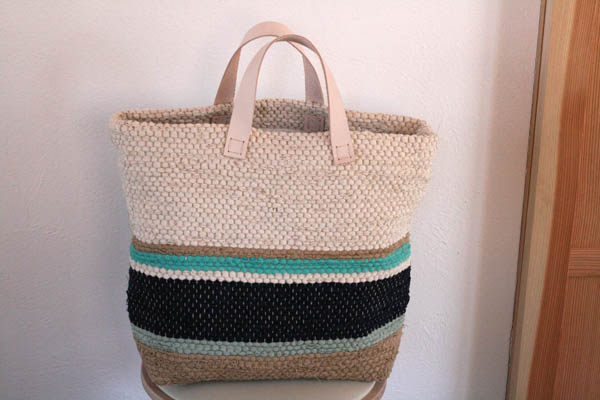 裂き織りバッグ209
