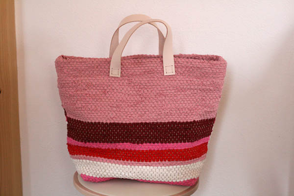 裂き織りバッグ211