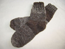 手紡ぎくつ下001