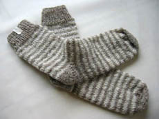 手紡ぎくつ下076