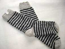 手紡ぎくつ下082