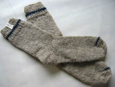 手紡ぎくつ下084