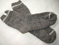 手紡ぎくつ下086