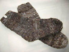 手紡ぎくつ下090